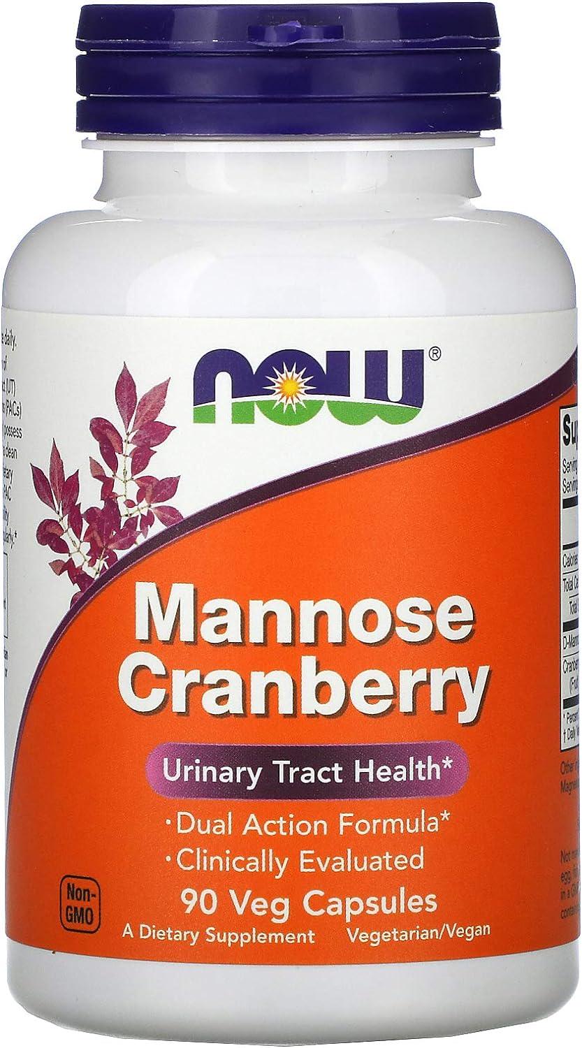 Манноза клюква Now Mannose Cranberry 90 вег. капс.