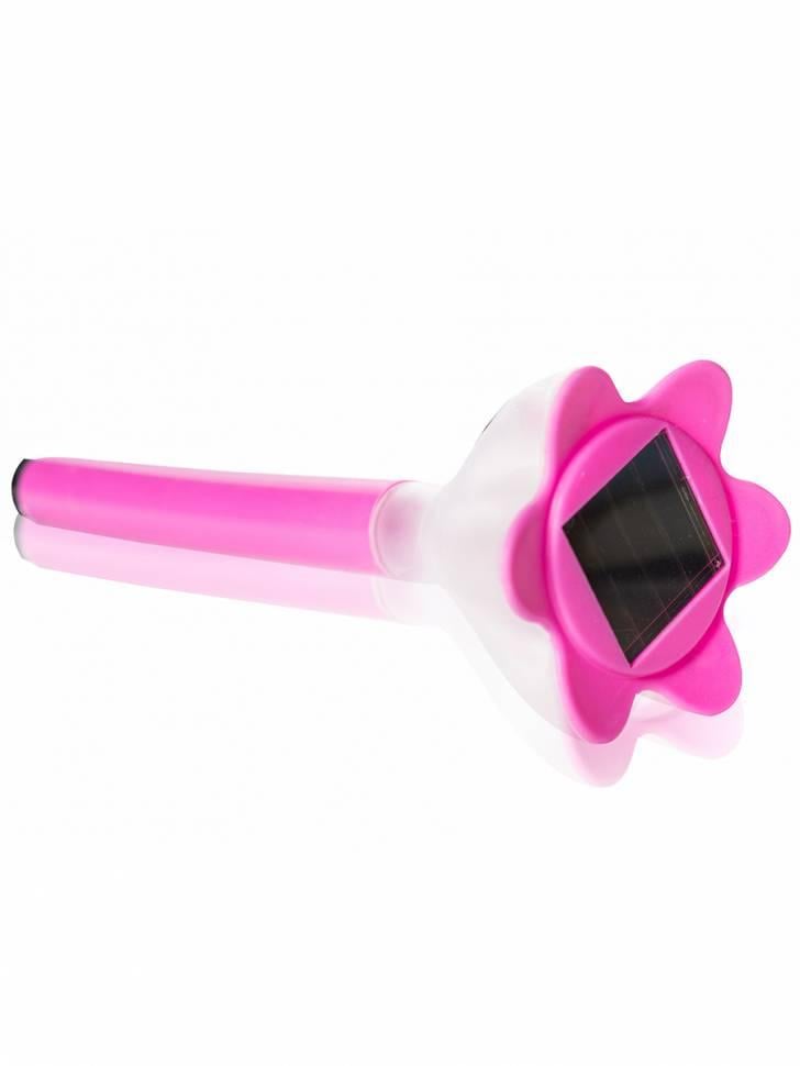 Садовый светильник Lemanso грунтовый на солнечной батарее с выключателем Розовый (CAB116)