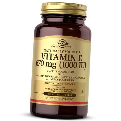 Витамины Solgar Vitamin E 1000 IU Vegan 100 вег. гел. капс. (36313222)