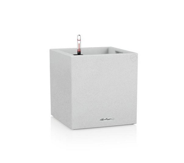 Вазон Lechuz Canto 40 low кварцовий Білий (A-013732)