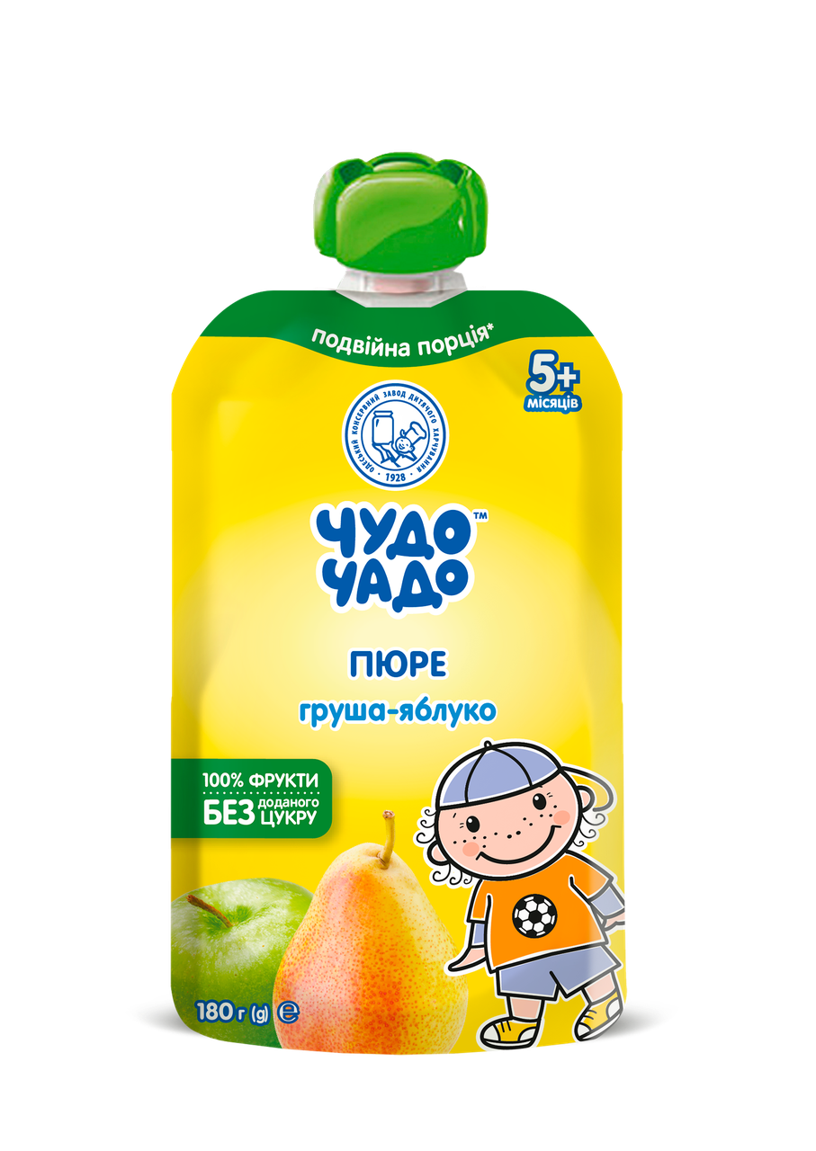 Дитяче пюре Чудо-Чадо Груша/яблуко без цукру 180 г DP (2325113882)