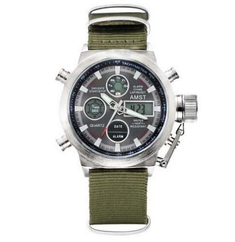 Наручные часы AMST 3003C Silver/Black/Green (52955)