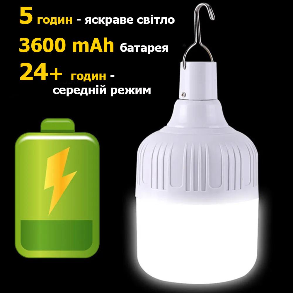 Лампа LED Martec USB аккумуляторная с индикатором заряда 150 W 3600 mAh (12910236) - фото 4