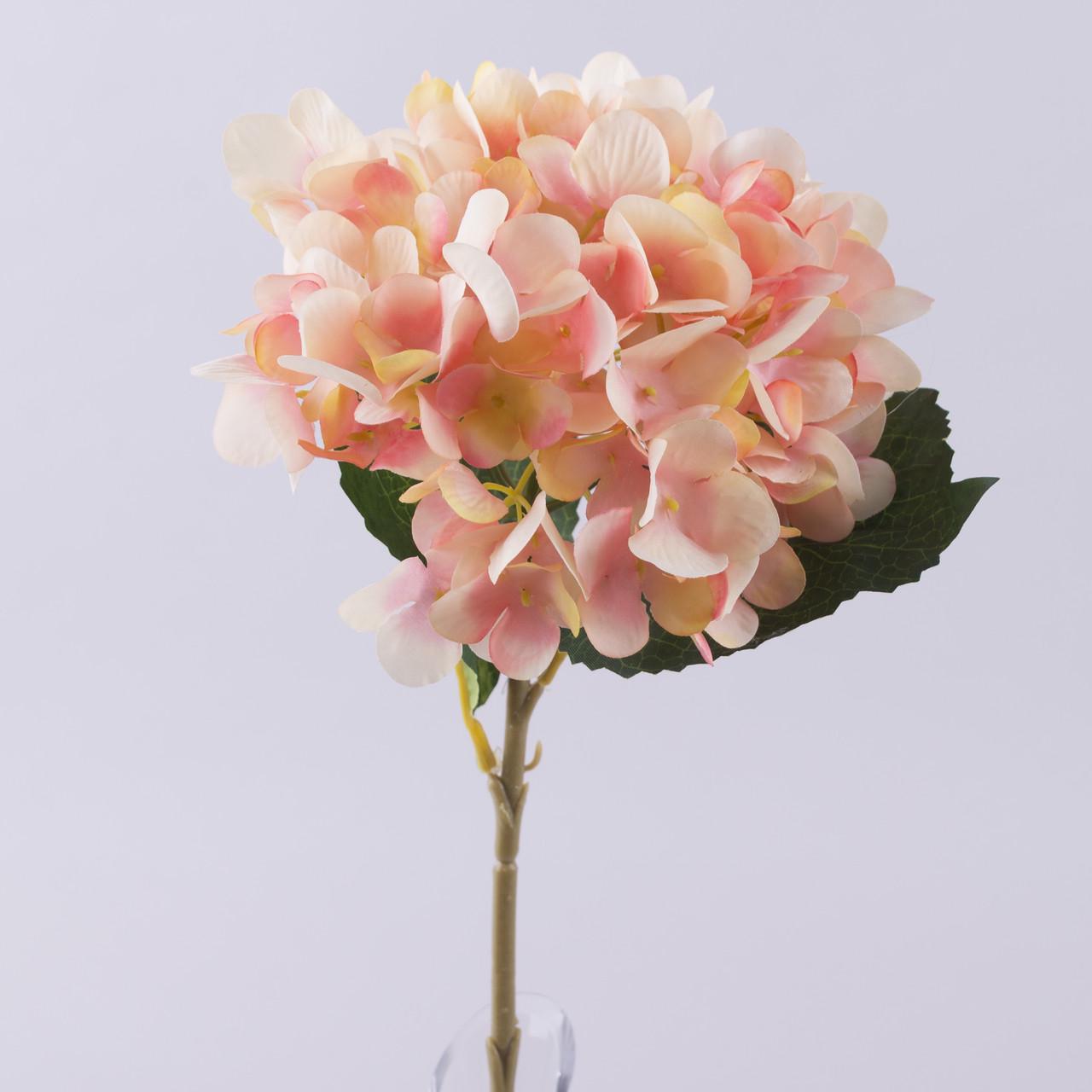 Цветок искусственный Гортензия одинарная Персиковый (1753-4)