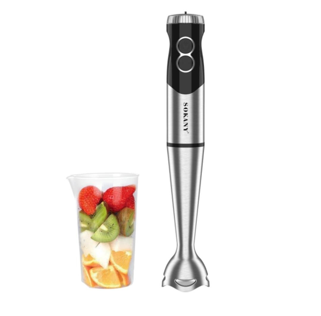 Блендер погружной Sokany SK-02006 соСтаканом 800 Вт Стальной (SK-02006)