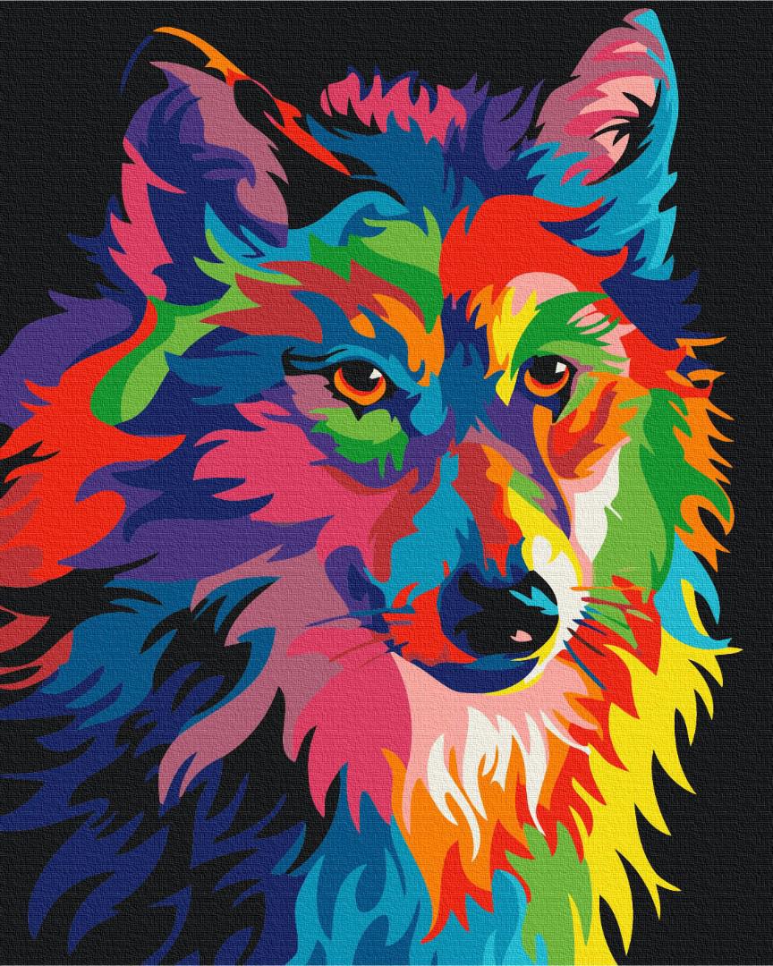 Картина по номерам Brushme Премиум Радужный хищник 40x50 см (PBS52212)