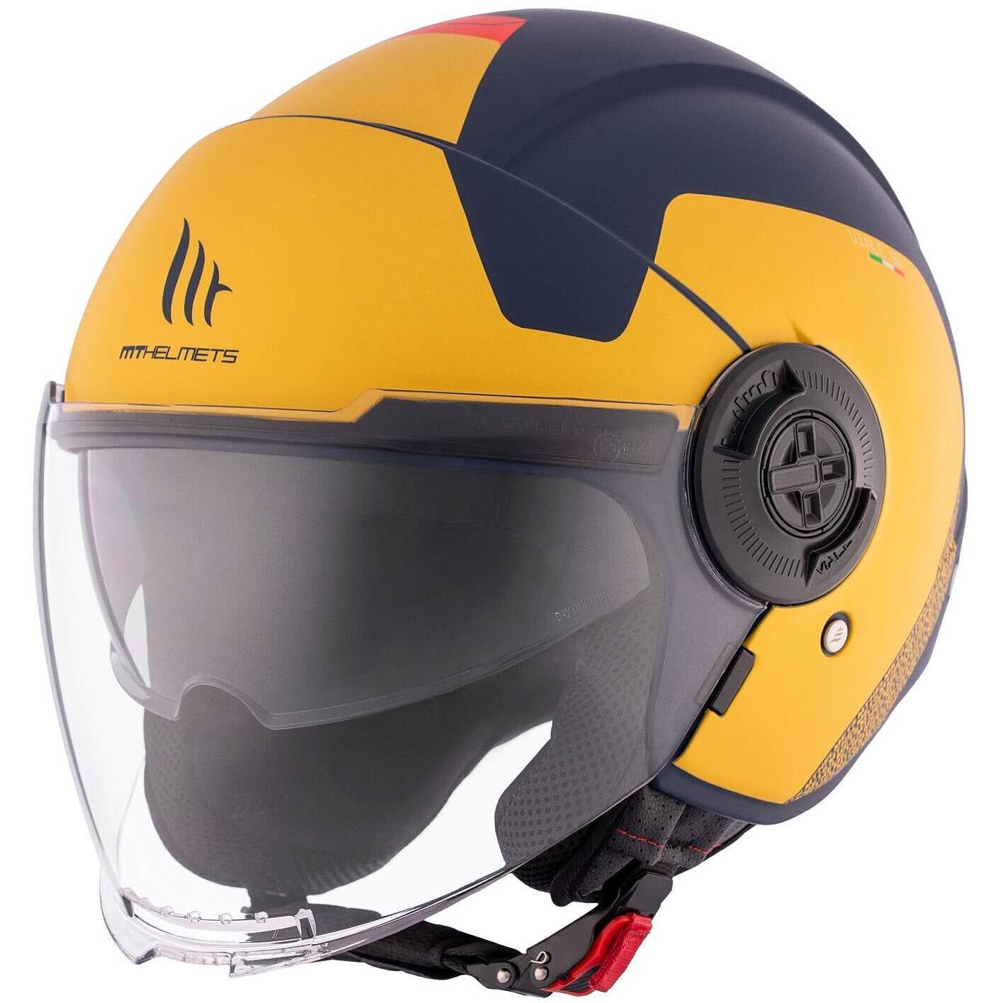 Мотошлем MT HELMETS VIALE SV S Beta D3 M Matt Yellow (36025)
