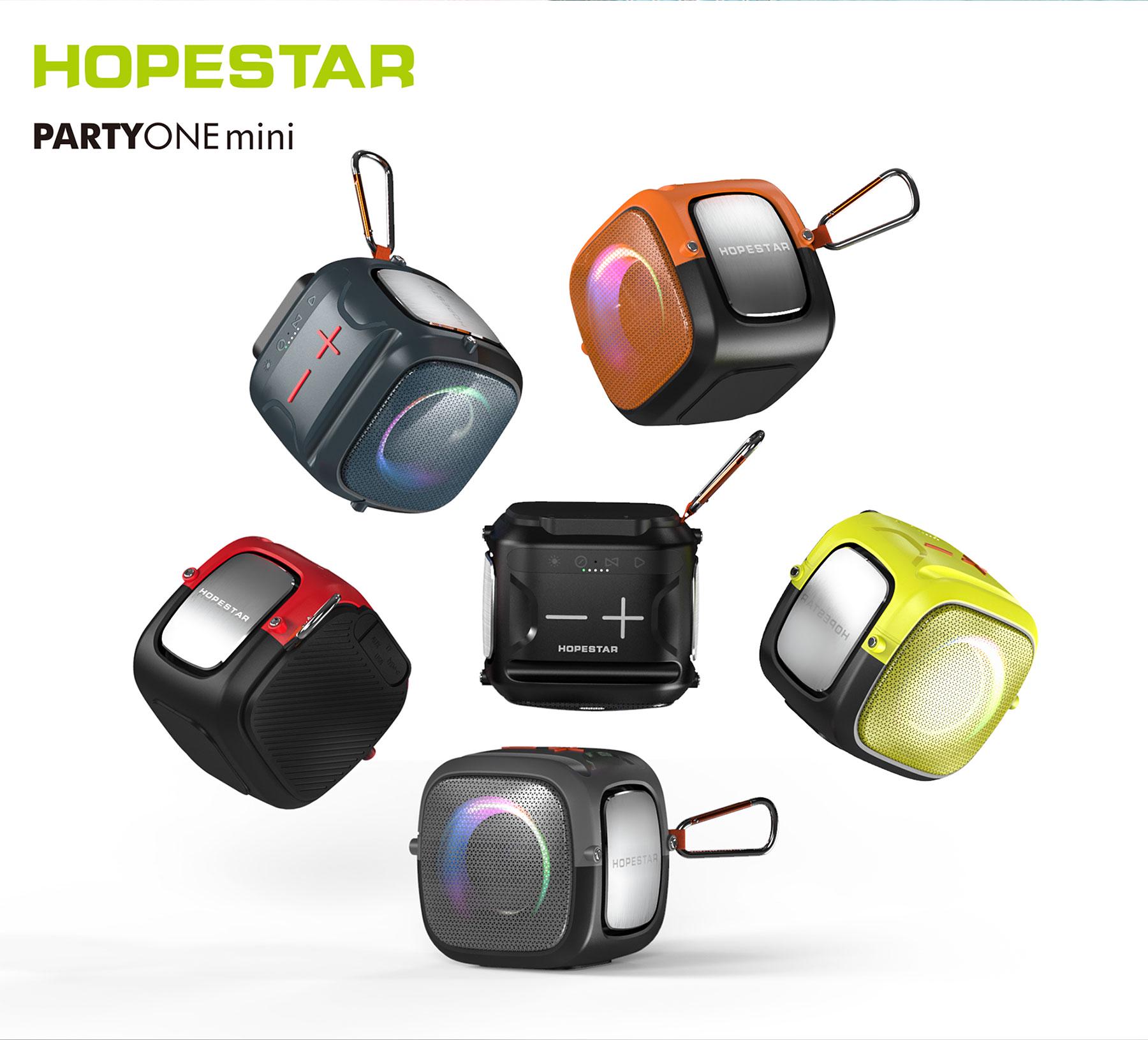 Портативная колонка беспроводная HOPESTAR Party-ONE mini Bluetooth/TWS/MP3/AUX/Mic Зеленый - фото 2