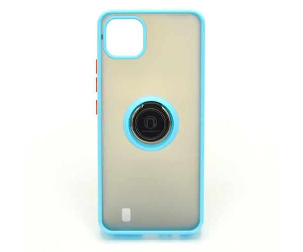 Чехол-накладка TPU Color Matte Ring для Realme C11 2021 Голубой