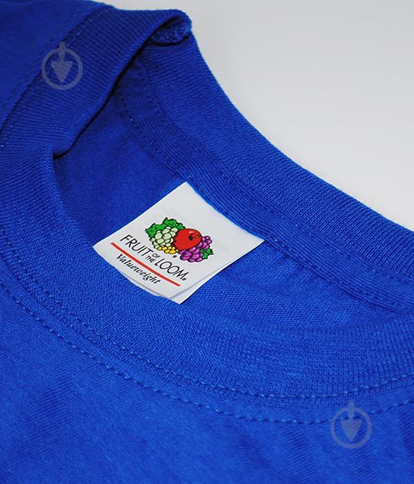 Футболка Fruit of the Loom ValueWeight XXL Ярко-Синий (061036051XXL) - фото 3