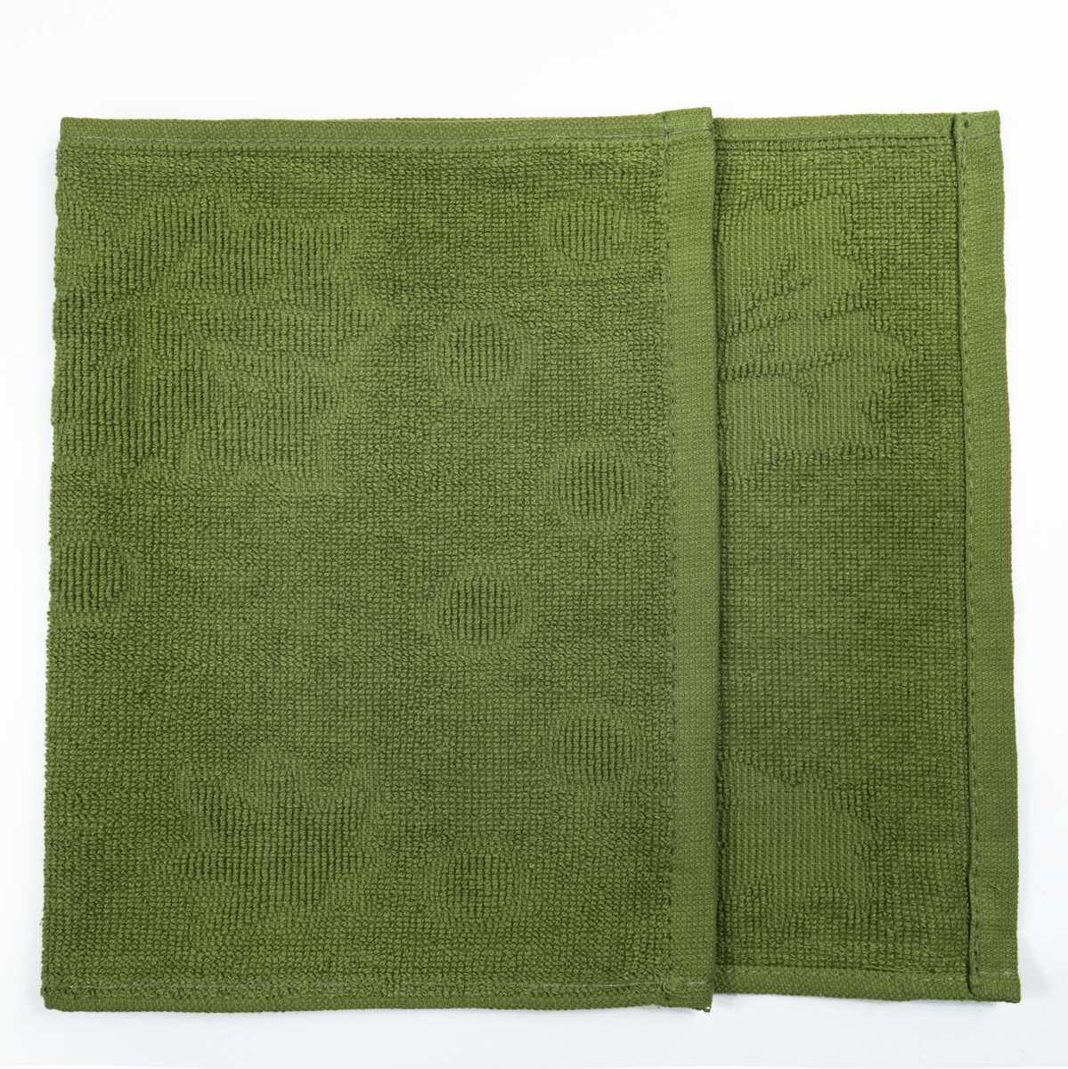 Кухонная салфетка GM Textile жаккардовая 25х45 см Зеленый (380-45-green) - фото 2