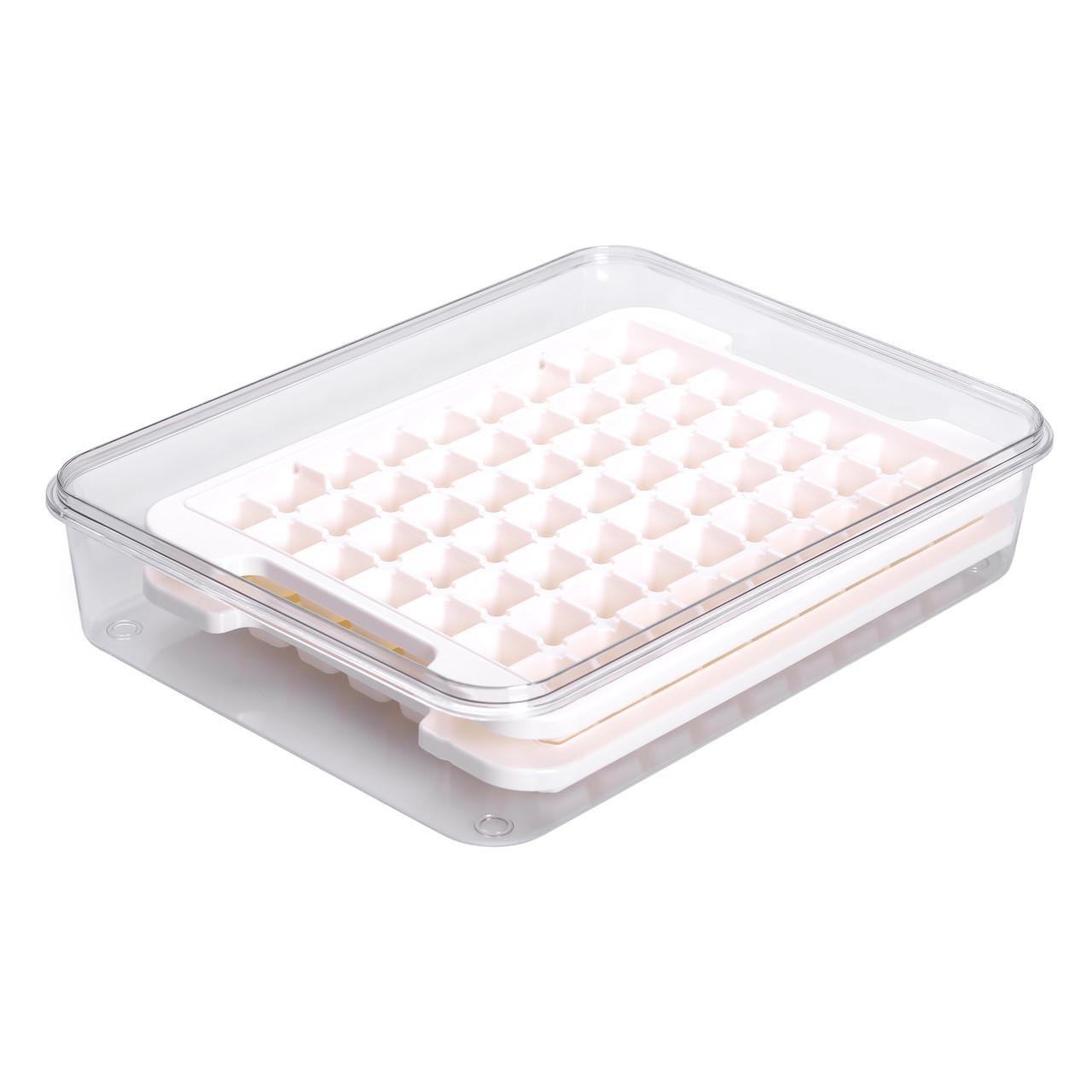Контейнер для заморожування льоду 126 відсіків 30,5х24х7 см Бежевий - фото 9 Контейнер для заморожування льоду 126 відсіків 30,5х24х7 см Бежевий - фото 9