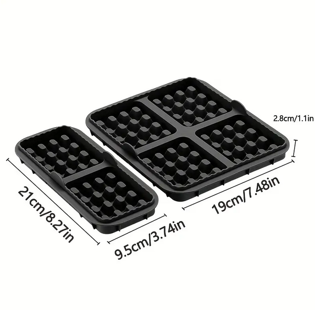 Форма силіконова для вафель у подвійних мультипечах Чорний (SAM-5675) - фото 4