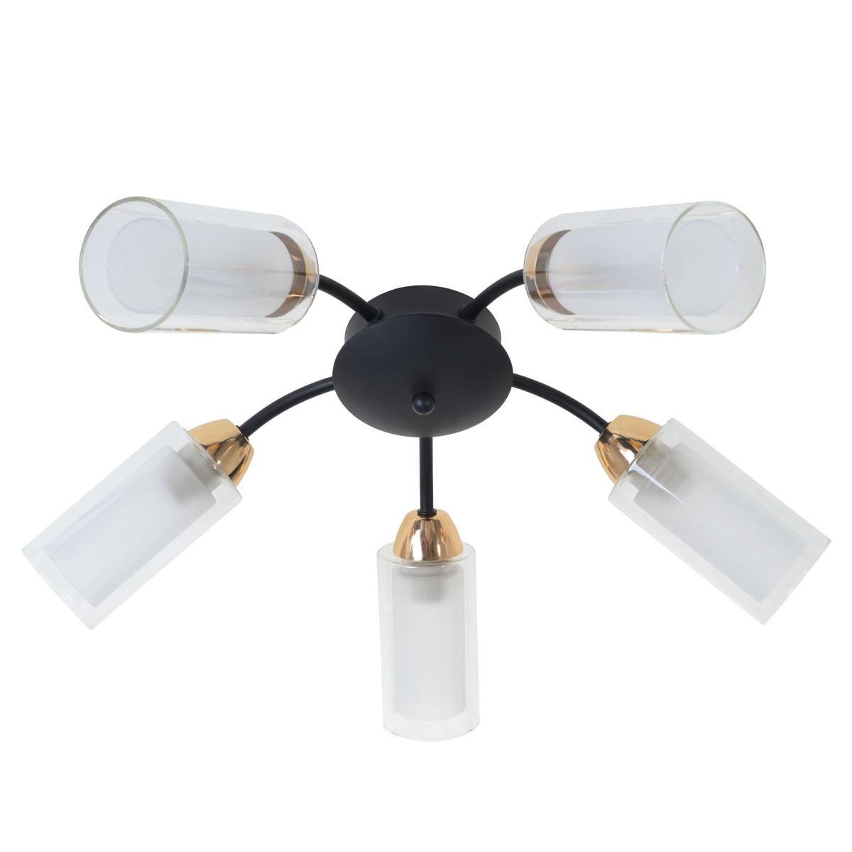 Люстра Brille LK-672S/5 E14 BK/G (23-819)