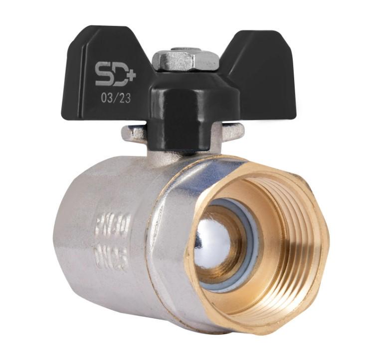 Кран шаровой Thermo Alliance Base 1" ВВ прямой PN40 бабочка (SD602W25) Кран шаровой Thermo Alliance Base 1" ВВ прямой PN40 бабочка (SD602W25)