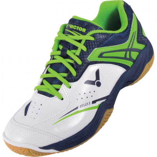 Кроссовки женские для сквоша Victor A501 Indoor Unisex р. 37,5 White/Green (A501-37,5) - фото 5