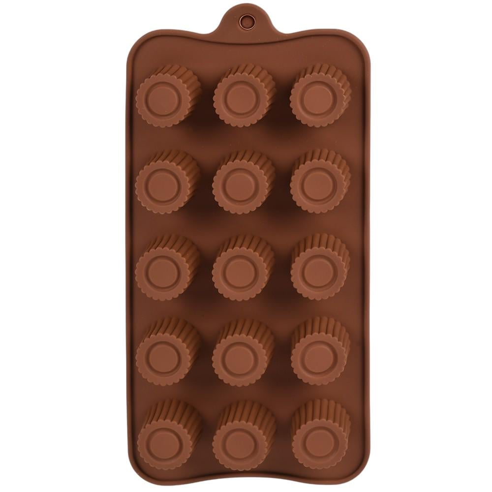 Форма силиконовая для конфет Sweets R34958 15 отделений 20,5х10,3 см Коричневый (31022134)