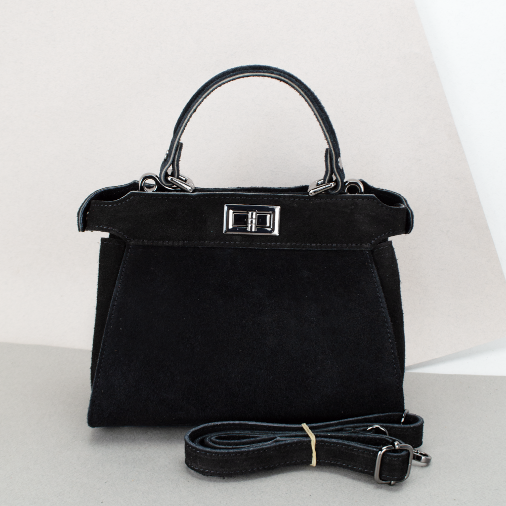 Сумка жіноча Virginia Conti 03736 замшева на застібці Чорний (2385248356) Сумка жіноча Virginia Conti 03736 замшева на застібці Чорний (2385248356)