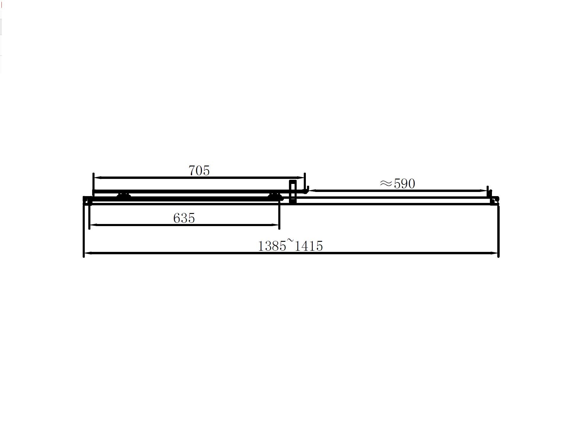 Душові двері в нішу Dusel EF185B розсувні/скло прозоре 140х190 см Black Matt (418514) - фото 2