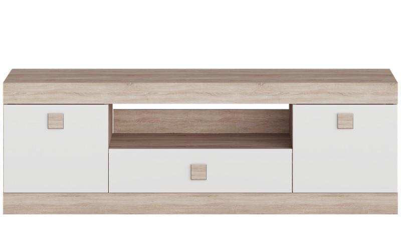 Тумба для ТБ Еверест Соната 1500 150х38х50 см Дуб сонома/Білий (ЕВ20206) - фото 5