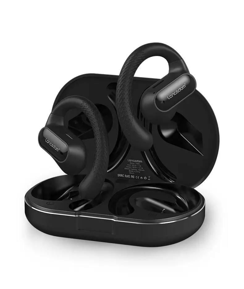Наушники беспроводные Bluetooth Langsdom TS05 Open-Ear с направленным звуком и микрофоном Black (26389504)