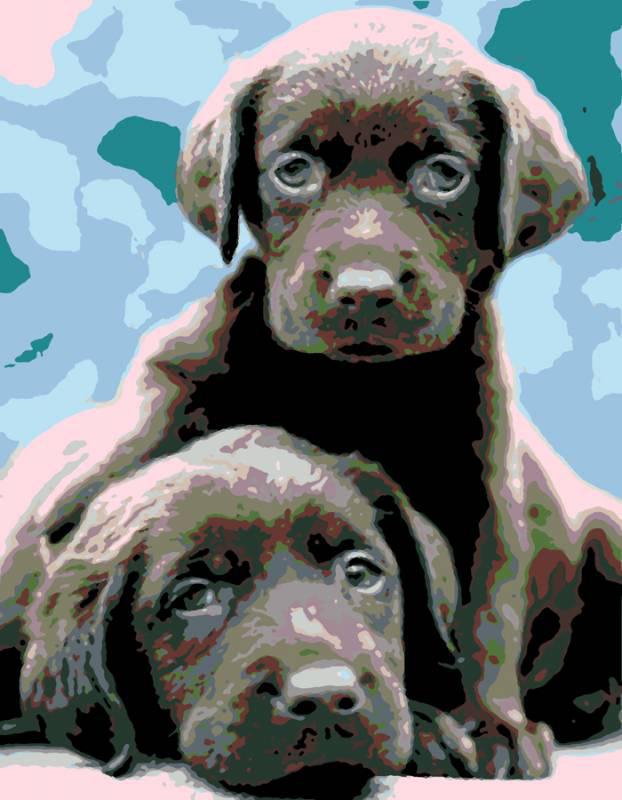 Картина по номерам Rosa Маленькие друзья 35х45 см (Az-197601)