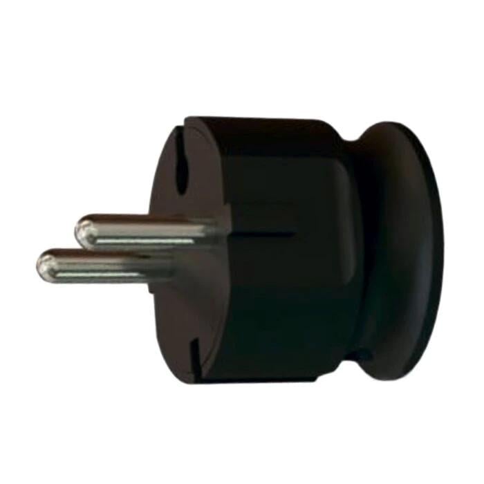 Вилка Neomax NX1103 без заземлення кутова штепсельна Чорний (27849119) Вилка Neomax NX1103 без заземлення кутова штепсельна Чорний (27849119)