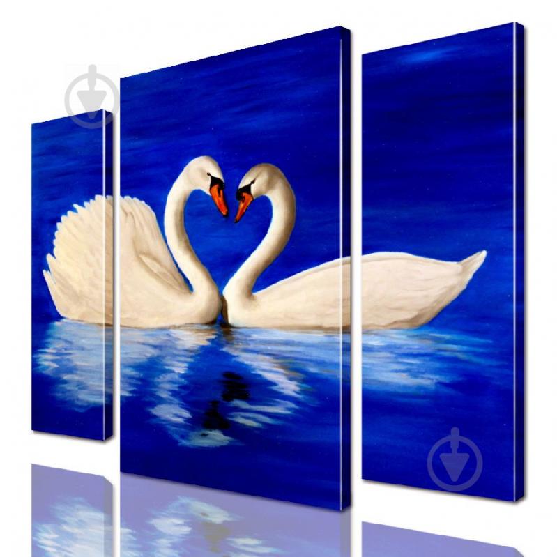Модульная картина Лебеди ADJ0130 размер 150 х 180 см