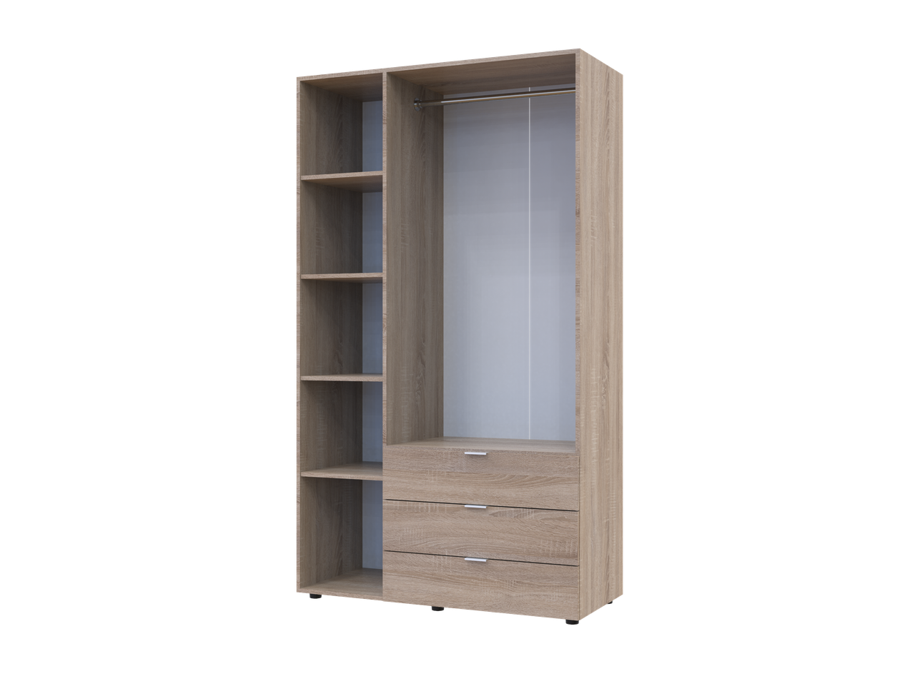 Шкаф распашной для одежды Doros Гелар 116,2х49,5х203,4 см Дуб сонома (26795716) - фото 3 Шкаф распашной для одежды Doros Гелар 116,2х49,5х203,4 см Дуб сонома (26795716) - фото 3