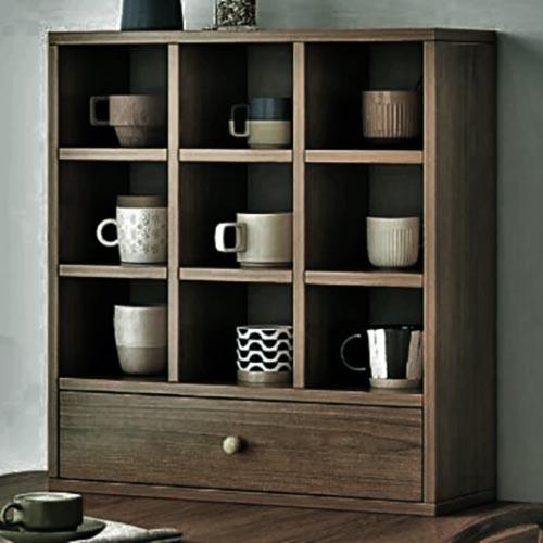 Полка для кружек из дерева Комри Сепия (СДК-008208)