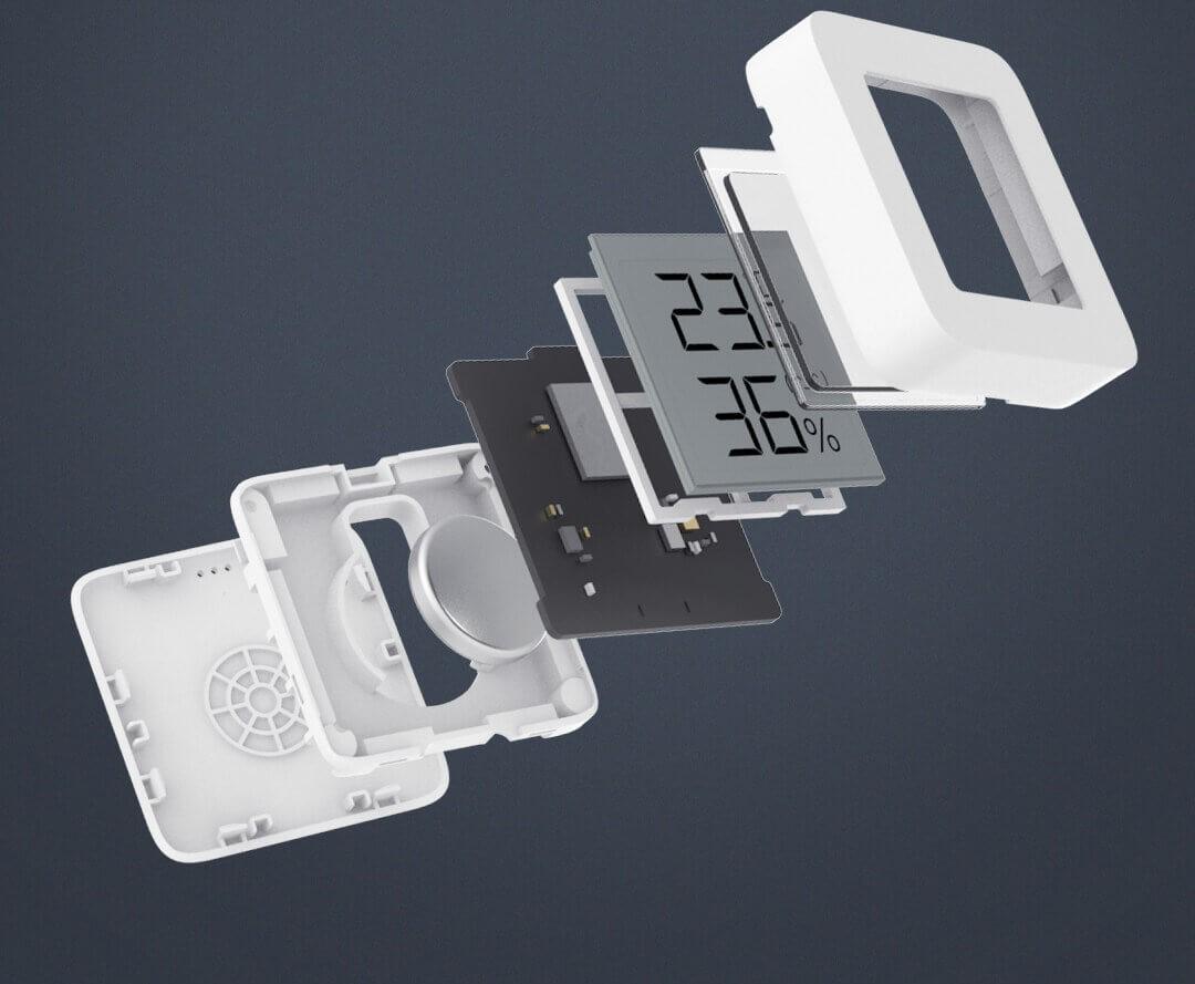 Термометр-гігрометр Mijia Bluetooth Thermometer 2 LYWSD03MMC компактний - фото 15
