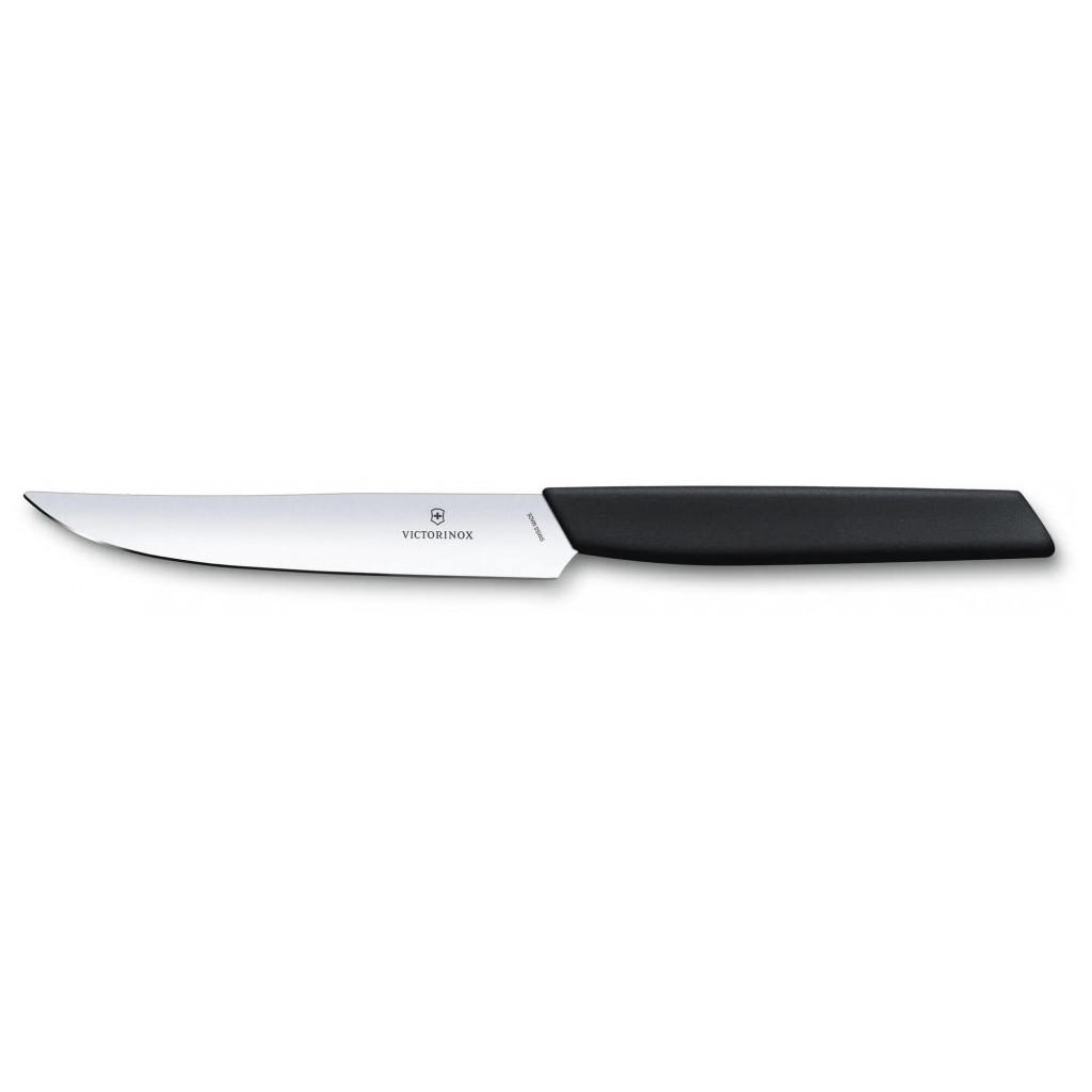 Кухонный нож Victorinox Swiss Modern Steak 12 см Black (6.9003.12) Кухонный нож Victorinox Swiss Modern Steak 12 см Black (6.9003.12)