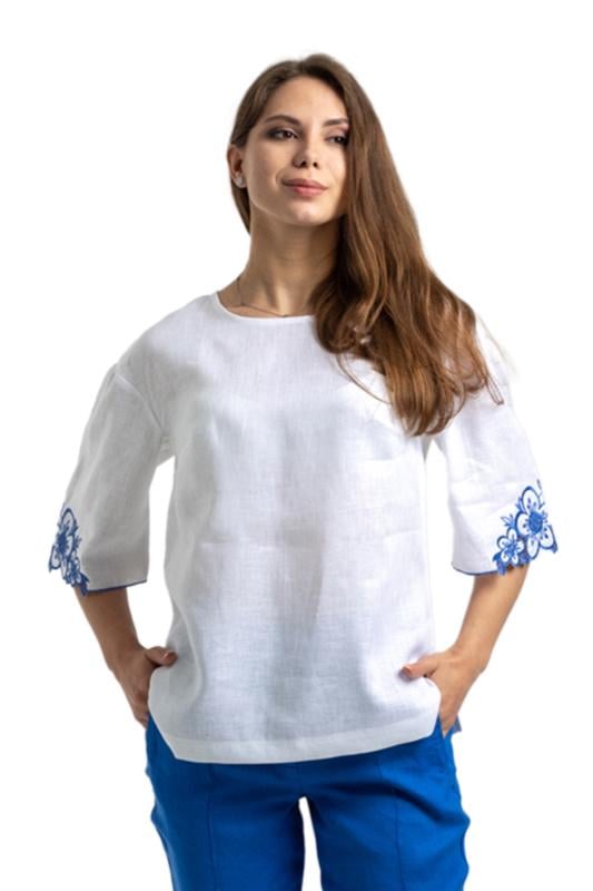 Вишиванка жіноча р. 54 Білий (0989)