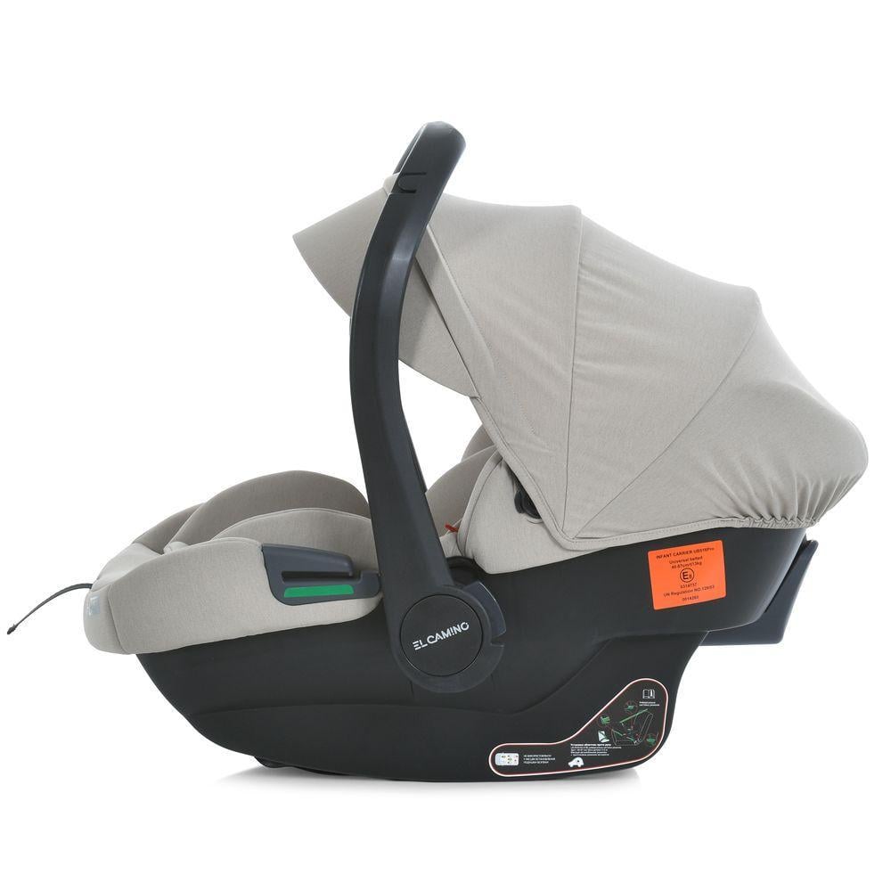 Автокрісло для новонароджених El Camino ME 1186 i-KEEP i-SIZE R129 до 87 см 40-87 см Cashmere Beige (2763096756) - фото 2