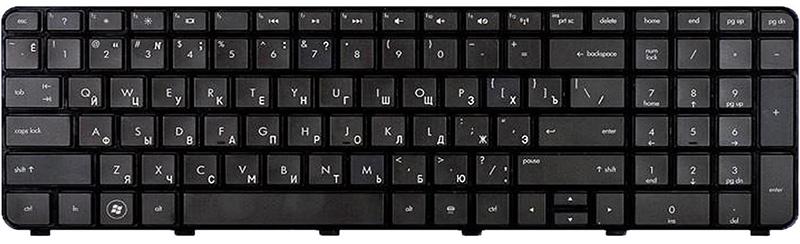 Клавиатура для ноутбука HP Pavilion DV7-6153 матовая (639396-251)