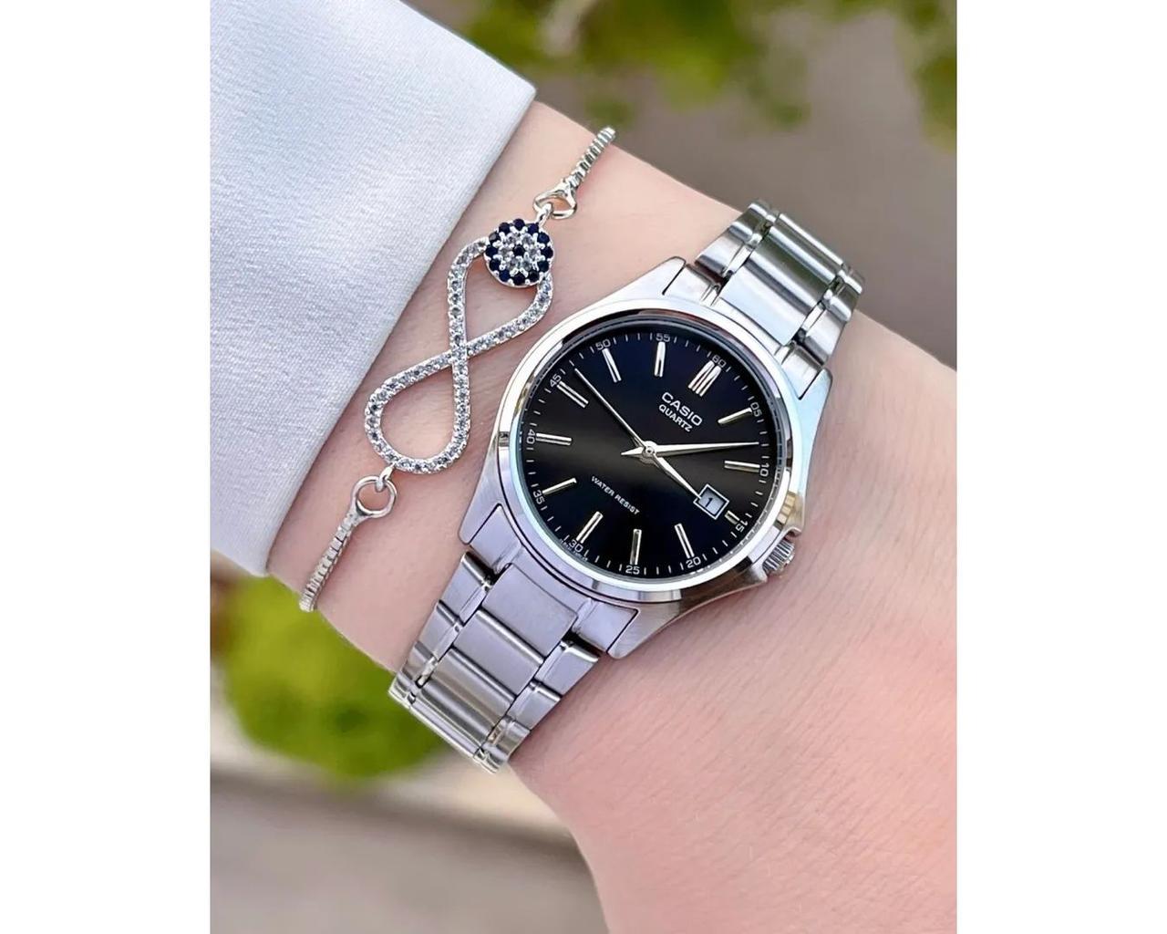 Наручные часы женские Casio LTP-1183A-1A d 28 мм Серебряный/Черный (2465830314) - фото 4 Наручные часы женские Casio LTP-1183A-1A d 28 мм Серебряный/Черный (2465830314) - фото 4