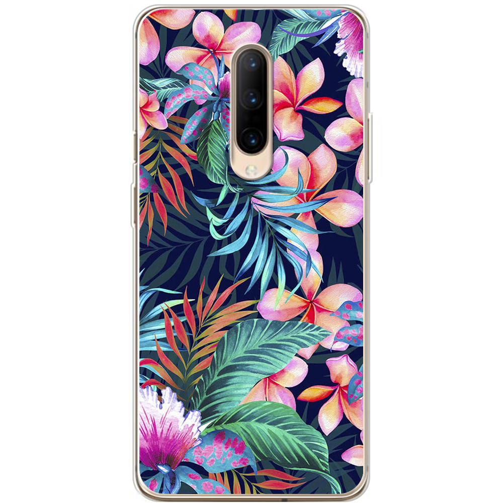 Чохол BoxFace OnePlus 7 Pro flowers in the tropics Прозорий силікон (37257-up1971-37257)