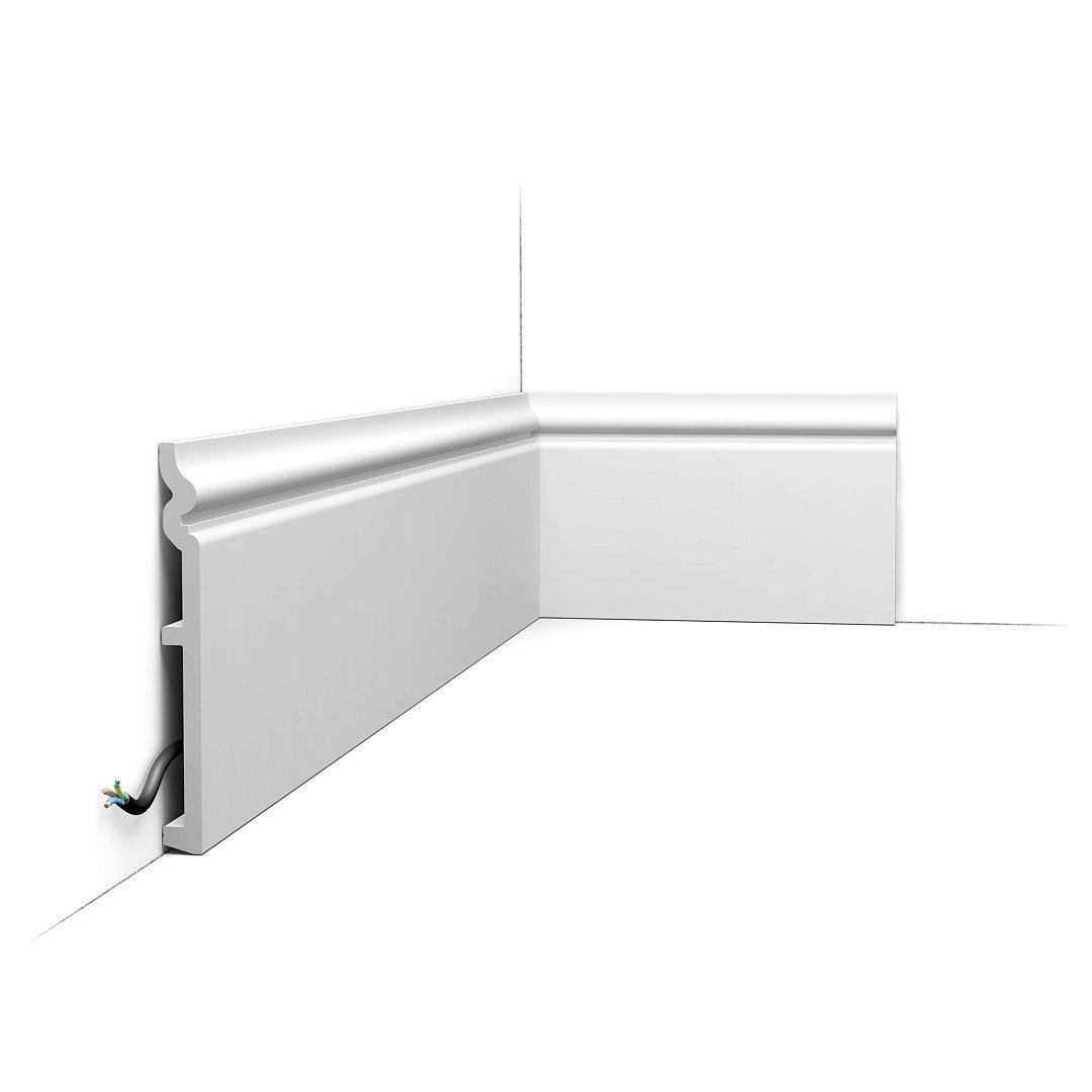 Плинтус дюрополимерный Orac SX206 жесткий 180х18х2000 мм (29327328)