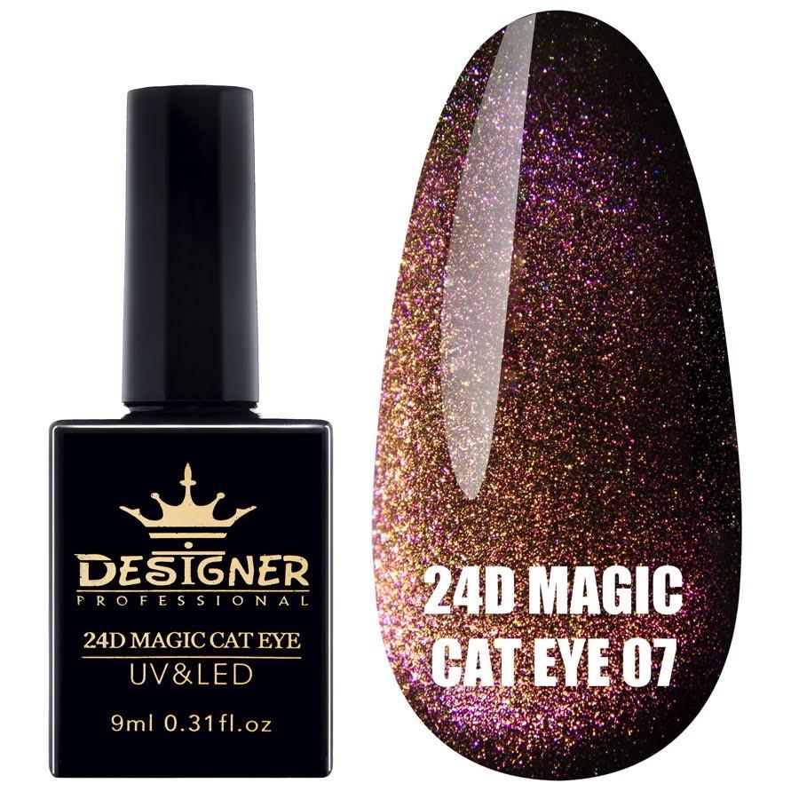 Гель-лак Кошачий глаз 24D Magic Cat Eye Дизайнер 9 мл 07