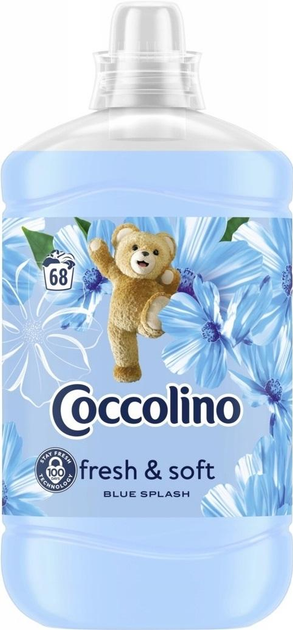 Ополіскувач з ароматами яблука, троянди та сандалового дерева Coccolino Blue Splash 68 прань 1700 мл