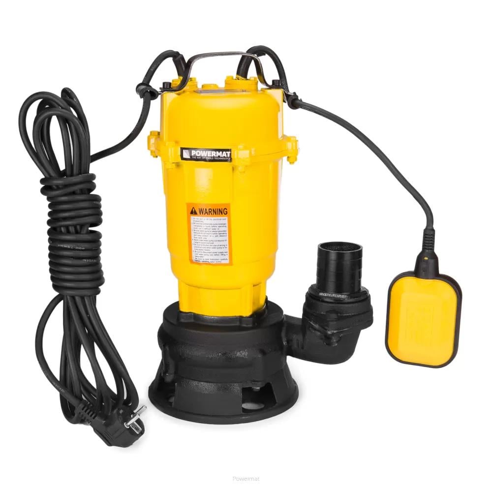 Погружной насос Powermat PM-PDS-3000P 2499851117 фекальный с измельчителем 25 000 л/ч 20 м 750 Вт