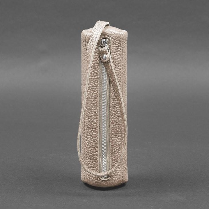 Ключница женская кожаная 3.1 Тубус XL Светло-бежевый (A-028127) - фото 4