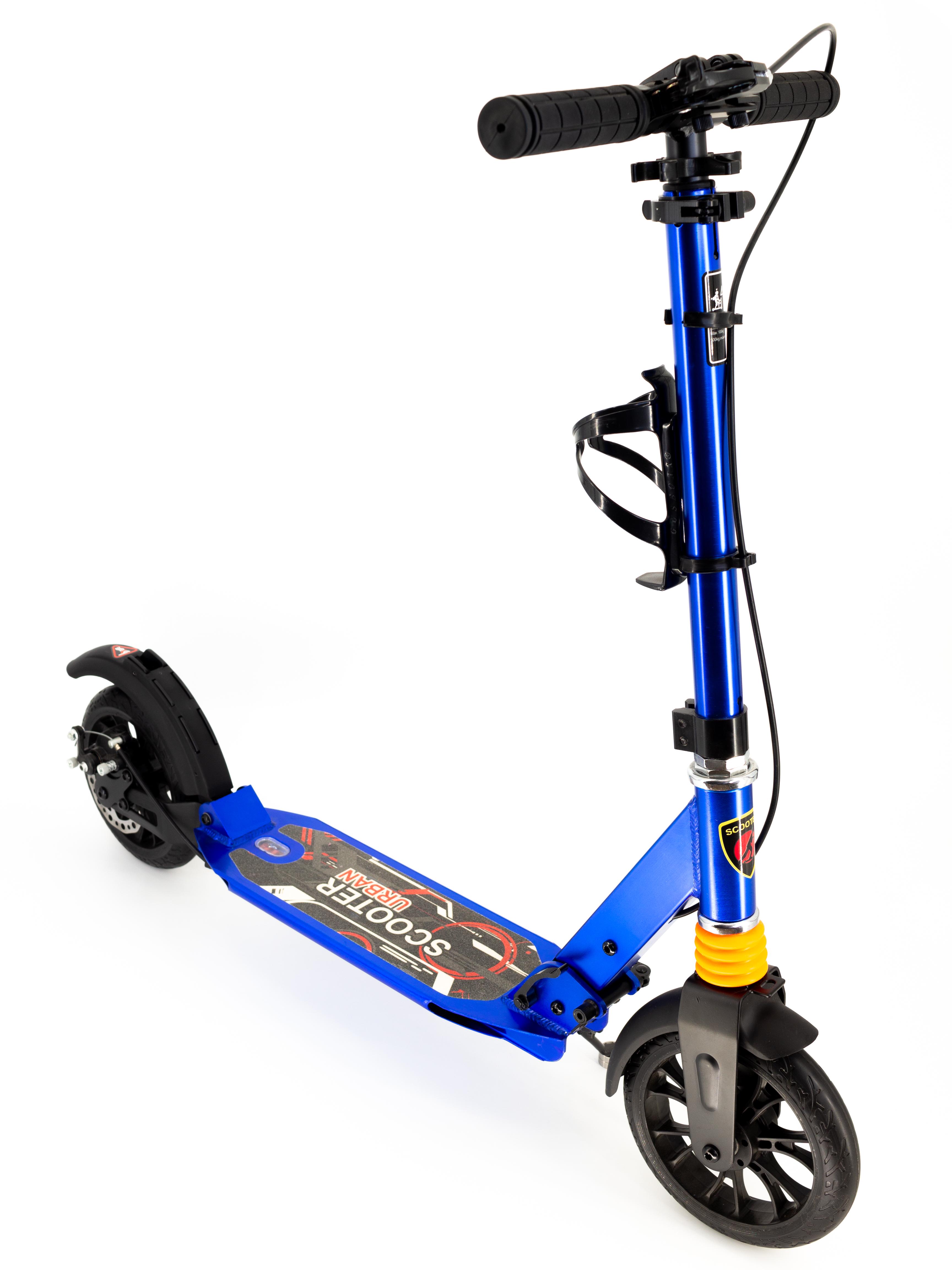 Самокат Scooter 117-B2 с дисковыми тормозами Синий (7562440)