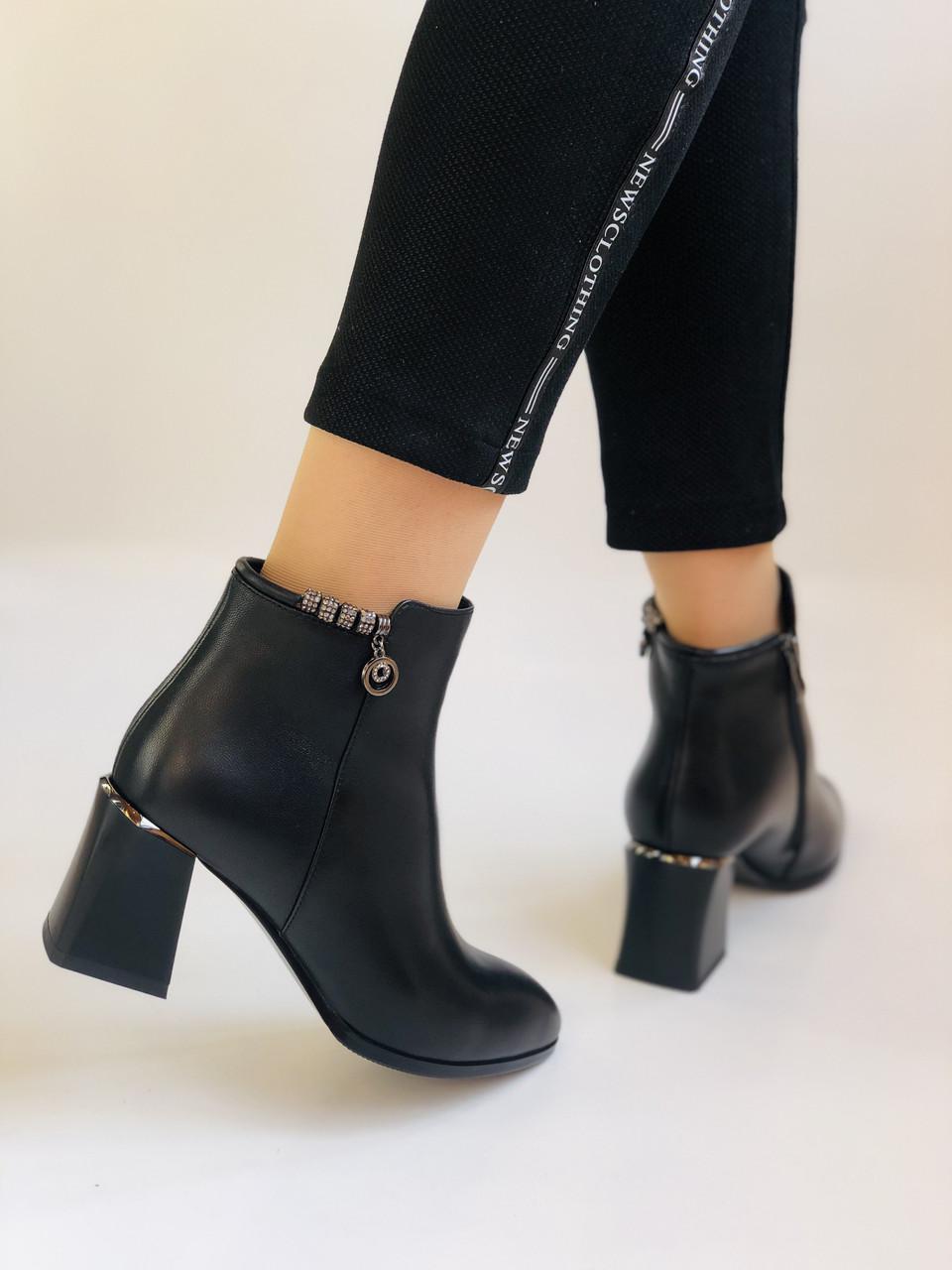 Ботильйоны женские осенние Nadi Bella р. 37 24,0 см Черный (2322) - фото 6
