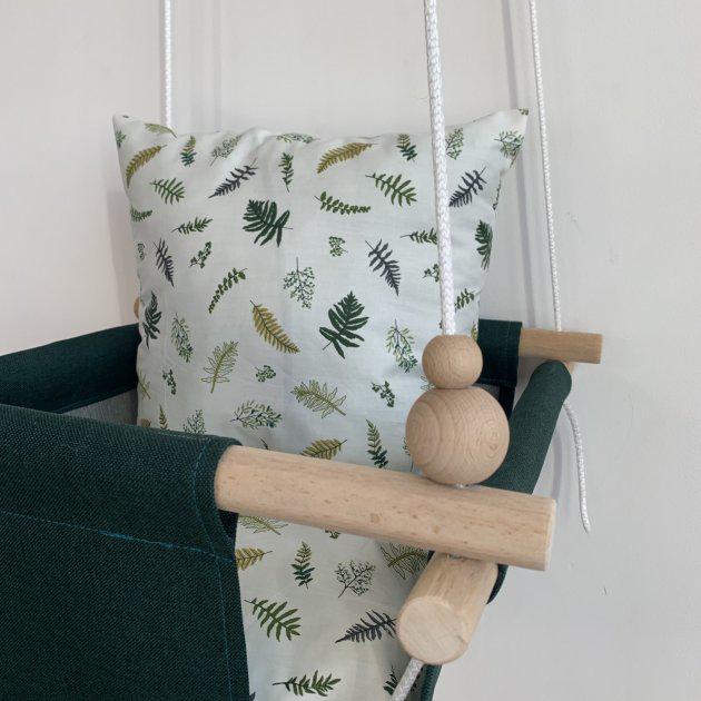 Дитяча гойдалка Infancy Папороть Темно-зелена (9900242) - фото 3 Дитяча гойдалка Infancy Папороть Темно-зелена (9900242) - фото 3