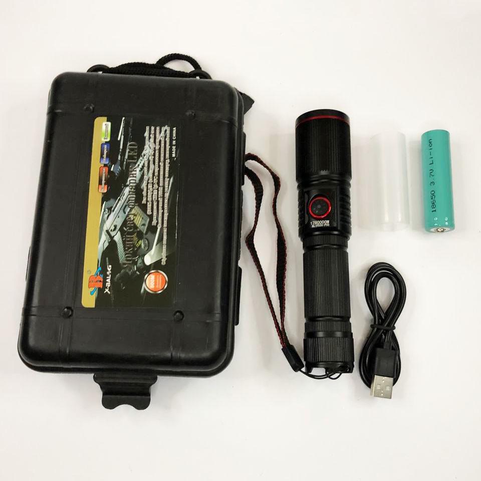 Фонарь переносной P520-P50 ЗУ Type-C 1x18650/3xAAA (ws21816)