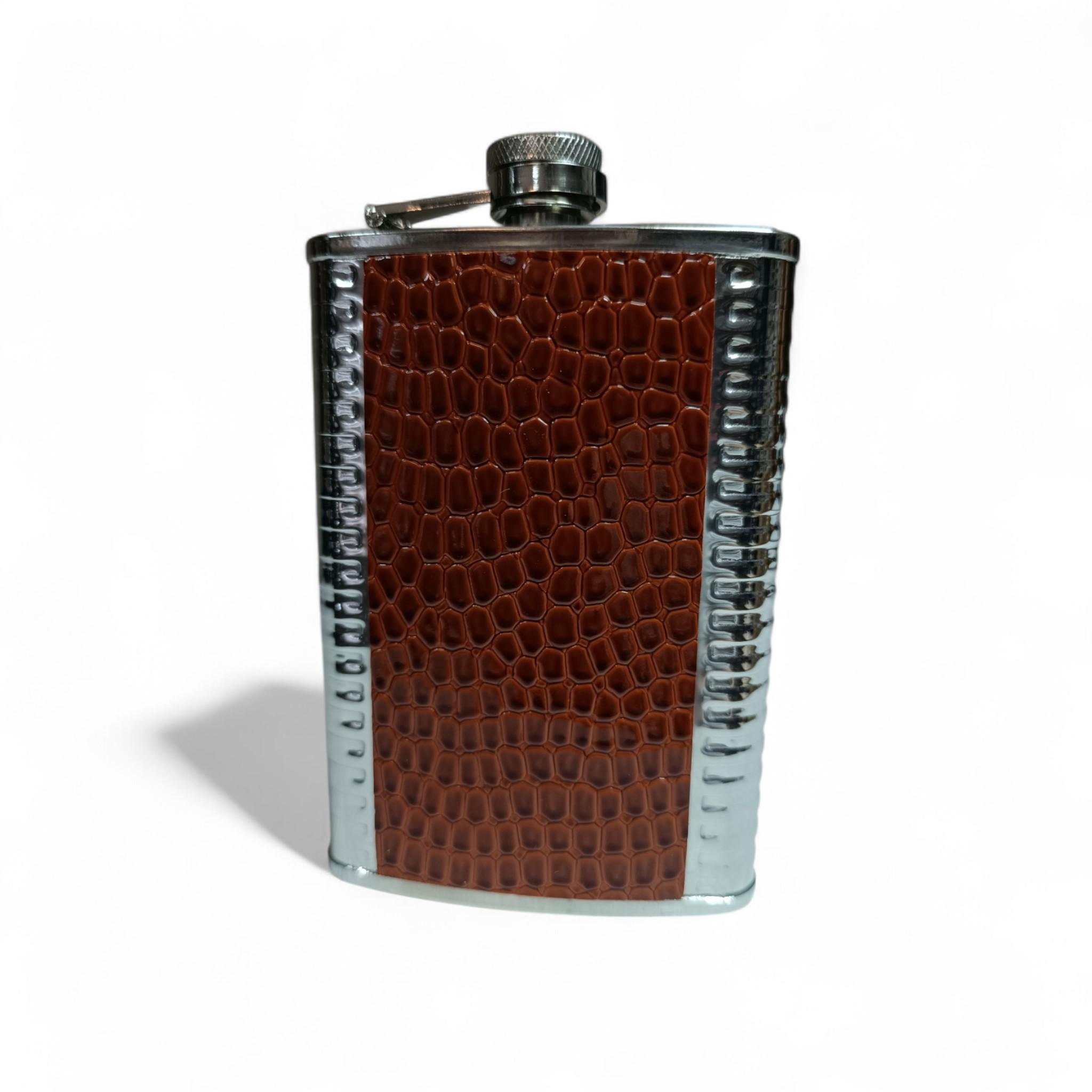 Фляга Hip Flask Snake GDA-9/6 9Oz 266 мл из нержавеющей стали Brown (F_GDA-9/8)