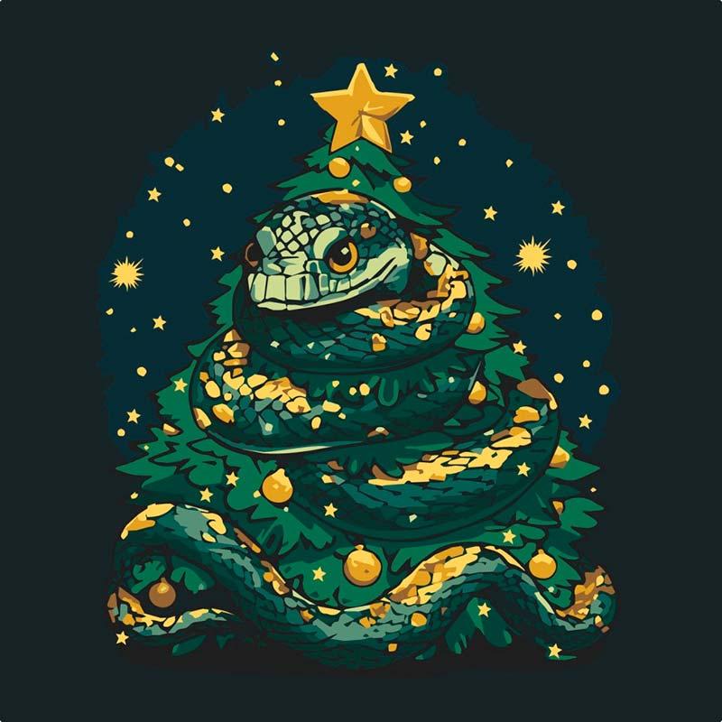 Картина по номерам ART CRAFT Праздничная змея 40х40 см (11589-AC)