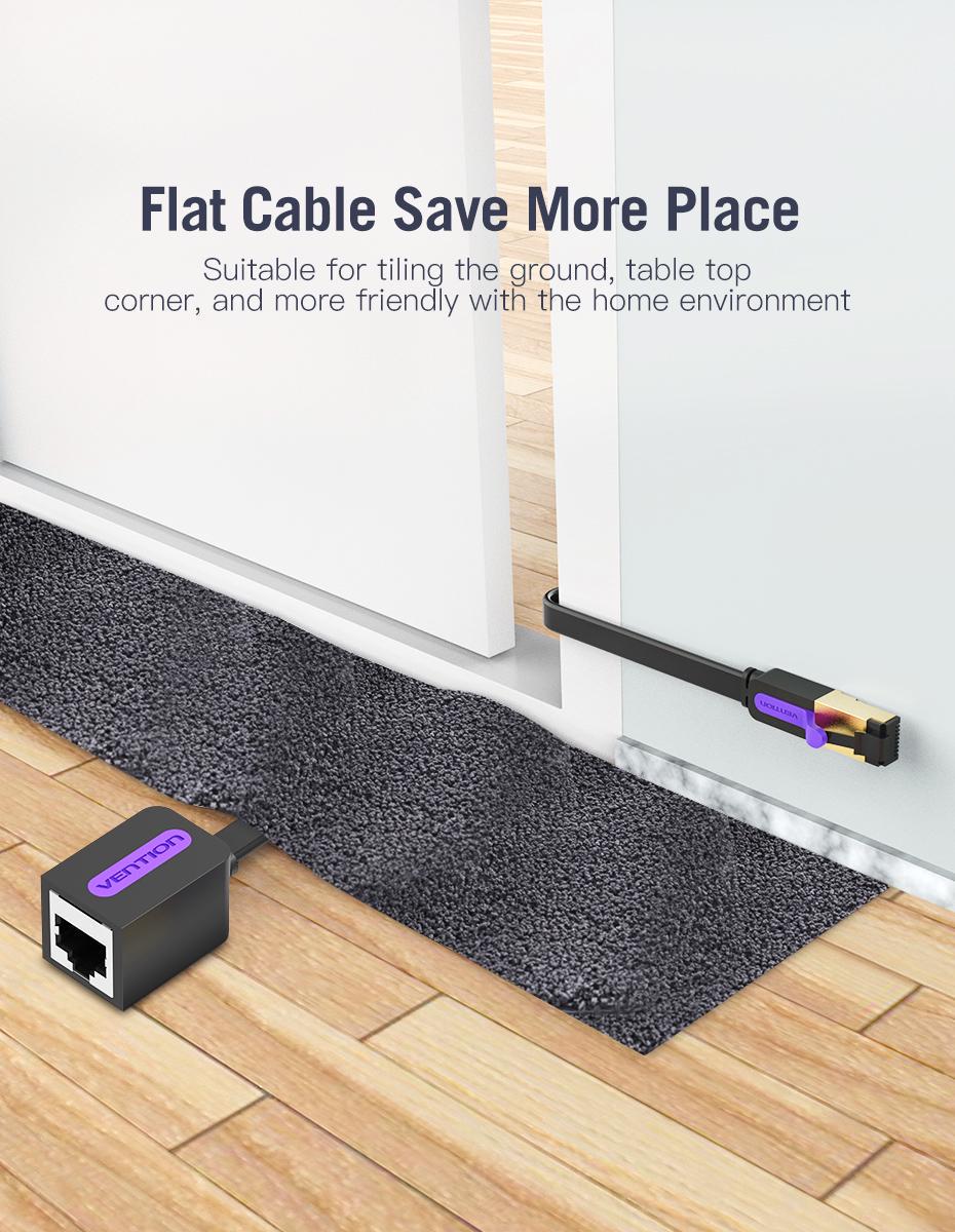 Подовжувач мережевий Vention 7 RJ45 RJ45 8 м Чорний (ICBBK) - фото 6 Подовжувач мережевий Vention 7 RJ45 RJ45 8 м Чорний (ICBBK) - фото 6