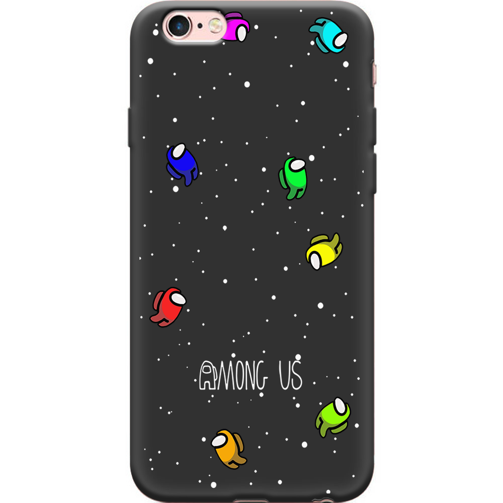 Чехол Boxface iPhone 6 Among Us Invisible Черный силикон (24523-bk76-38148)